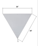 16"W Beacon Triangle Corner Light Plug-In Cord White by Home Concept
