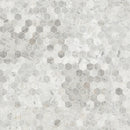 Carrara White Hexagon 11.75"x12" Honed Marble Mesh-Mounted Mosaic Tile 2" Hexagon-MSI Collection