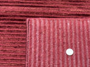 Modern Tibetan Rug 8x10, Red, Stripes, Handmade Wool Thick Pile Carpet