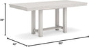 Robbinsdale Counter Height Dining Extension Table 42W 86D White