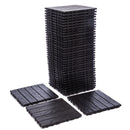 76-Pack 11.42'x11.42' Interlocking Deck Tiles - 68.80 Sq.Ft 3D Wood Grain Plastic Flooring for Outdoor Use,Waterproof & Moisture-Proof Patio Tiles, All-Weather Use & Easy Snap-Together Installation