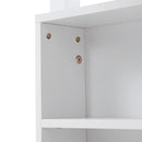 Queen Over Queen Bunk Bed with Built-in Storage Cabinets,Charging Station,Ladder,Safety Guardrails,Solid Pine Wood Bunk Bed,White