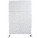Outdoor & Indoor Privacy Screen Metal Privacy Screen 76' H×48' W, Freestanding Decorative Privacy Screen for Deck Balcony Patio, Privacy Fence Panels for Outside Lawn Garden PS116 WHITE