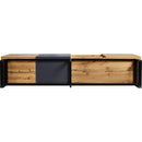 Modern TV with 3 Cabinets& Open Shelves, Color-matching Media Console Table for TVs up to 80", Entertainment Center with Drop Down Door for Living Room, Bedroom, Home Theatre