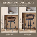 Modern Swivel Bar Stools Set of Two Stylish Design