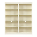 83' Tall Wood Bookcase Suite with light strip ,5-Tier Decor Bookcase Suite with Adjustable Shelves,Storage Organizer,Free Standing Storage Shelves Suite for Living Room,Home Office,Beige and Yellow