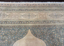 Palace Size Pak Persian Rug 12x18, Haji Jalili Design, Pakistani Carpet, Oat and Light Blue, Fine 260 KPSI