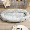 Human Dog Bed for Adult, Giant Extra Large Memory Foam Human Size Pet Bed for People, Fluffy Plush Dog Bed for Human with Storage Pocket  Cover Portable Handle Non-Slip Bottom