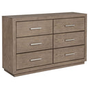 Kenora 6-drawer Dresser Barley Brown