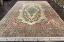 Karastan Rug 8.8 x 12, Pastel Ivory Kirman Rug