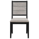 Elodie 5-piece Rectangular Extension Leaf Dining Set Black