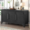 U_Style Designed Storage Cabinet Sideboard with MDF+Pine veneer , Adjustable Shelves, Suitable for Living Rooms, Entrance and Study Rooms.