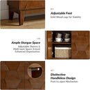 Walnut Mid Century Sideboard Buffet With Solid Wood Legs