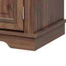 K&K 71' Tall Kitchen Pantry Cabinet with 3 Pull Out Cabinet Organizers, Farmhouse Embossed Texture Storage Cabinet with 6 Door Shelves, 2 Drawers, Freestanding Cupboard for Kitchen, Dining Room Brown