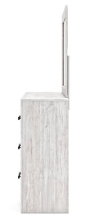 Cayboni - Dresser And Mirror - Whitewash