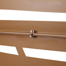 Outdoor & Indoor Metal Privacy Screen 76' H×48' W, Freestanding Decorative Screen for Deck Balcony Patio in Brown