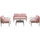 Patio indoor/ outdoor garden twin sofa armchairs plastic with soft cushion Weather waterproof chair Sectional Furniture for Balcony Garden Pool Lawn Backyard morden design sitting room loveseat sofa