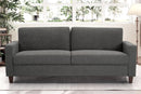 Miles 2 Piece Couch And Loveseat Set With Reversible Pillows Grey