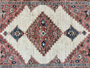 Peshawar Rug 5x7, Wool Hand Knotted Handmade Vintage Carpet, Serapi Design, Pakistani Rug 5 x 7 ft, Medium Sized, Geometric Rug