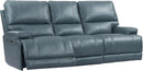 Verona Azure Cordless Power Reclining Sofa And Recliner Set