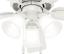 44 Inch Indoor Ceiling Fan With LED Lights Quiet Motor