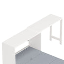 Twin Size Murphy Cabinet Bed with Adjustable Position Desk, Murphy Chest Dresser Bed with Foldable Cushion for Guest Room,Small Space, White