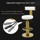 White Counter Height Bar Stools With Adjustable Height