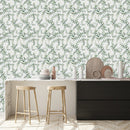 Modish Green Plants Wallpaper Vogue High-Quality