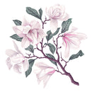 Fashionable Pink Gentle Flowers Wallpaper Chic