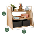 2in1 Montessori Shelves Set – Bookshelf & Toy Shelf
