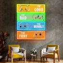 Pikachu Neon Sign, Uv Print Neon, Pokemon Wall Decor, Uv Print Neon Sign