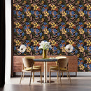 Modish Dark Floral Wallpaper Chic