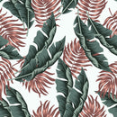 Green and Brown Palm Leaves Wallpaper