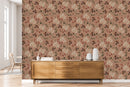 Brown Floral Wallpaper