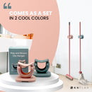 [2pks] Broom Holder Wall Mount Self Adhesive | Pink & Green