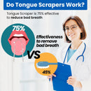 [2PKS] KN FLAX U Shaped Tongue Scraper | Medical Grade