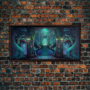 Fantasy wall art, canvas print, magical forest, fantasy landscape art, ready to hang wall art