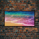 Beach Wall Art, Seashore Wall Decor, Seascape Wall Art, Waves Wall Decor, Panoramic Wall Decor, Canvas Print, Wall Art, Framed Canvas Art