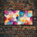 Vibrant Abstract Wall Art, Colorful Print, Panoramic Art, Wall Art, Canvas Art, Landscape Art, Home Decor Prints, Wall Hanging, Gift Ideas