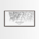 Albuquerque Street Map, New Mexico Map, Map Print, Modern Art, Wall Art, Canvas Print, City Maps, Office Gift, Prints, Above Bed Décor