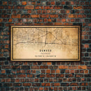Denver map print poster canvas, Colorado map print poster canvas, Denver city map print poster canvas, framed road map art, office decor