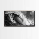 Skull and Crossbones Pirate Surfer - Pirate Surf - Mancave Decor - Office Decor - Pirate Surfer