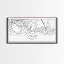 Oceanside City Map, California Art, Map Print, Minimalist Wall Art, Wall Art, Canvas Art, Beach House Wall Art, Landscape Wall Art, Prints