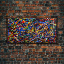 original abstract painting, Jackson Pollock style painting Print, modern abstract art, Colorful wall art, splatter Pollock Print Wall Art