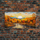 Abstract Wall Art, Fall Decor, Autumn Wall Art, Fall Trees, Landscape Art, Canvas Wall Art, Wall Print, Country Home Decor, Thank You Gift