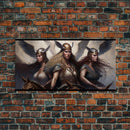 The Valkyries, Norse Mythology, Framed Canvas Print, Norse Fantasy Art
