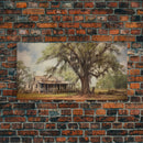 Abandoned House Wall Decor, Rural Wall Decor, Old Farm House Wall Decor, Panoramic Wall Decor, Canvas Print, Wall Art, Framed Canvas Art