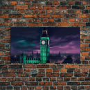 Big Ben Wall Art, London Landscape, Cityscape Wall Art, England Wall Decor, Panoramic Wall Decor, Canvas Print, Wall Art, Framed Canvas Art