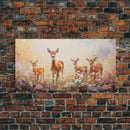 Deer Wall Art, Deer Art Print, Animal Wall Art, Panoramic Art, Wall Art, Canvas Art, Landscape Art, Southern Wall Art, Farmhouse Wall Decor