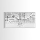 Gilbert City Map, Arizona Map, Map Art, Minimalist Art, Wall Art, Canvas Art, Lake House Décor, Ranch House Décor, Dorm Wall Décor, Home Art